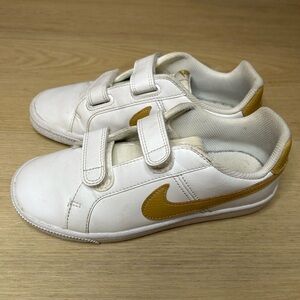 Nike Court Royale TD White Club Gold toddler sneakers